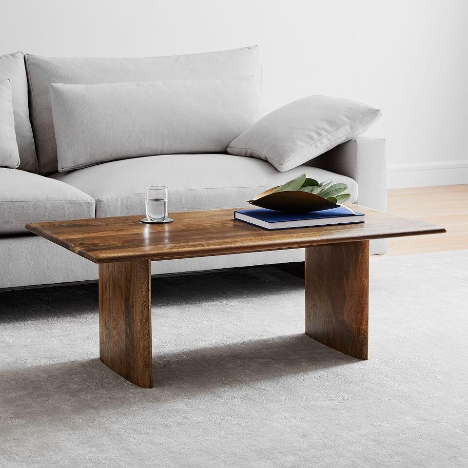 Anton Solid Wood Coffee Table Rectangle west elm Australia